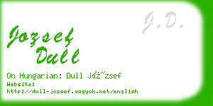 jozsef dull business card